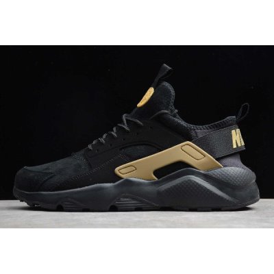 Nike Erkek Air Huarache Run Ultra Suede Siyah / Altın Spor Ayakkabı Türkiye - 9EL0Q2PZ